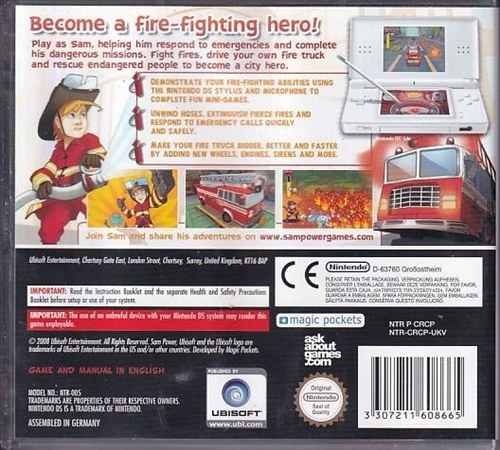 Sam Power Firefighter - Nintendo DS (A Grade) (Genbrug)